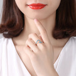 Load image into Gallery viewer, Cute Wave Cloud Opal Ring