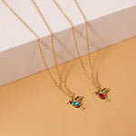 Load image into Gallery viewer, Vintage Crystal Hummingbird Necklace
