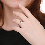 Load image into Gallery viewer, Cazador Geometric Wave Ring