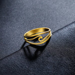 Load image into Gallery viewer, Skyrim Sea Wave Stainless Steel Ring