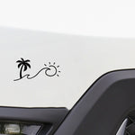 Load image into Gallery viewer, Palm Tree Waves sun sticker