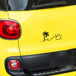 Load image into Gallery viewer, Palm Tree Waves sun sticker