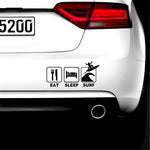 Load image into Gallery viewer, Eat Sleep Surf Car Sticker