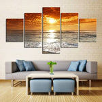 Load image into Gallery viewer, HD PRINTED SUNSET CHURN 5 PIECE CANVAS