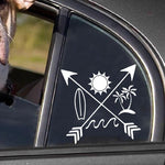 Load image into Gallery viewer, Surfing, Palm Tree, Wave Sticker