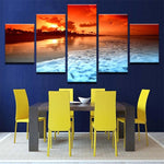 Load image into Gallery viewer, HD PRINTED MOODY SHORES 5 PIECE CANVAS