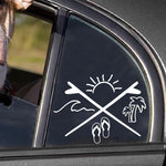 Load image into Gallery viewer, Sun Ocean Slipper Palm Sticker