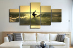 Load image into Gallery viewer, HD PRINTED LONE SURFER 5 PIECE CANVAS
