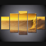 Load image into Gallery viewer, HD PRINTED FIRE WATER 5 PIECE CANVAS
