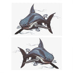 Load image into Gallery viewer, 2Pcs/Set Savage Shark Car Stickers - Surf Sun Sea