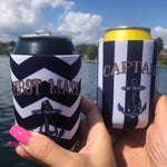 Load image into Gallery viewer, 2pcs Nautical Anchor neoprene soda Can sleeve