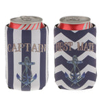 Load image into Gallery viewer, 2pcs Nautical Anchor neoprene soda Can sleeve