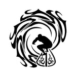 Load image into Gallery viewer, Fire Surfing Car Sticker