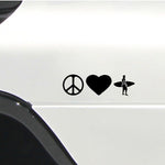 Load image into Gallery viewer, Peace Love Surf Car Sticker