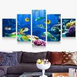 Load image into Gallery viewer, HD PRINTED SUBMARINE WORLD 5 PIECE CANVAS - Surf Sun Sea