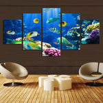 Load image into Gallery viewer, HD PRINTED SUBMARINE WORLD 5 PIECE CANVAS - Surf Sun Sea