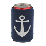Load image into Gallery viewer, 2pcs Nautical Anchor neoprene soda Can sleeve