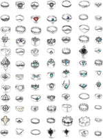 Load image into Gallery viewer, 100pcs Bohemian Knuckle Ring Set