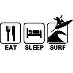 Load image into Gallery viewer, Eat Sleep Surf Car Sticker