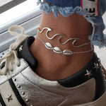 Load image into Gallery viewer, Boho Ocean Wave Anklet