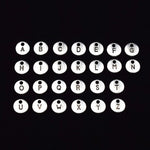 Load image into Gallery viewer, Ocean Wave Keyring A-Z Letter