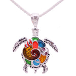 Load image into Gallery viewer, Aqua Sea Turtle & Dragonfly Necklaces - Surf Sun Sea