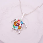 Load image into Gallery viewer, Aqua Sea Turtle & Dragonfly Necklaces - Surf Sun Sea