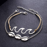 Load image into Gallery viewer, Boho Ocean Wave Anklet