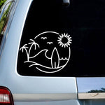 Load image into Gallery viewer, Tropical Ocean Beach Sticker