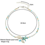 Load image into Gallery viewer, Starfish Anklet For Women - Surf Sun Sea