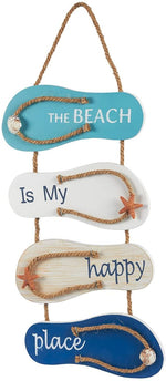 Load image into Gallery viewer, The Beach Is My Happy Place Flip Flop Wall