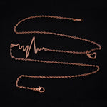 Load image into Gallery viewer, New 2018 Fashion Cute EKG Heart Beat Pendant Necklace - Surf Sun Sea