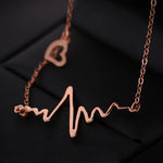 Load image into Gallery viewer, New 2018 Fashion Cute EKG Heart Beat Pendant Necklace - Surf Sun Sea