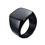 Load image into Gallery viewer, Onyx Squared Solid Ring - Surf Sun Sea