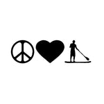 Load image into Gallery viewer, PEACE LOVE PaddleBoarding Sticker