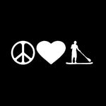 Load image into Gallery viewer, PEACE LOVE PaddleBoarding Sticker