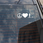 Load image into Gallery viewer, PEACE LOVE PaddleBoarding Sticker