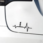 Load image into Gallery viewer, Heart Beat Line Girl Paddle Board Sticker