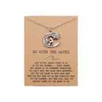 Load image into Gallery viewer, Silver Surfer Girl Necklace
