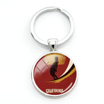 Load image into Gallery viewer, Surfing key Ring - Key Chain - Surf Sun Sea