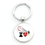 Load image into Gallery viewer, Surfing key Ring - Key Chain - Surf Sun Sea