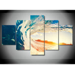 Load image into Gallery viewer, HD PRINTED OCEAN WAVE 5 PIECE CANVAS - Surf Sun Sea