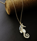 Load image into Gallery viewer, Sea Horse Long Necklace - Surf Sun Sea