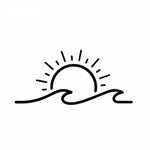 Load image into Gallery viewer, Sunshine wave car sticker