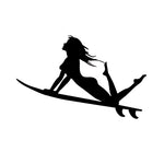 Load image into Gallery viewer, Surfing Girl Car Stickers - Surf Sun Sea