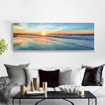Load image into Gallery viewer, Beautiful Ocean Sunset Seascape Printing For Home Decoration - Surf Sun Sea