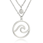Load image into Gallery viewer, Wave Necklace for Women - Surf Sun Sea
