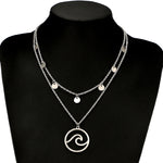 Load image into Gallery viewer, Wave Necklace for Women - Surf Sun Sea