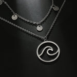 Load image into Gallery viewer, Wave Necklace for Women - Surf Sun Sea