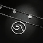 Load image into Gallery viewer, Wave Necklace for Women - Surf Sun Sea